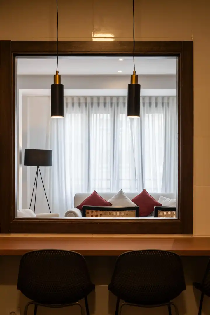 Living room of Flat for rent in Valencia  with Air Conditioner, Heating and Furnished
