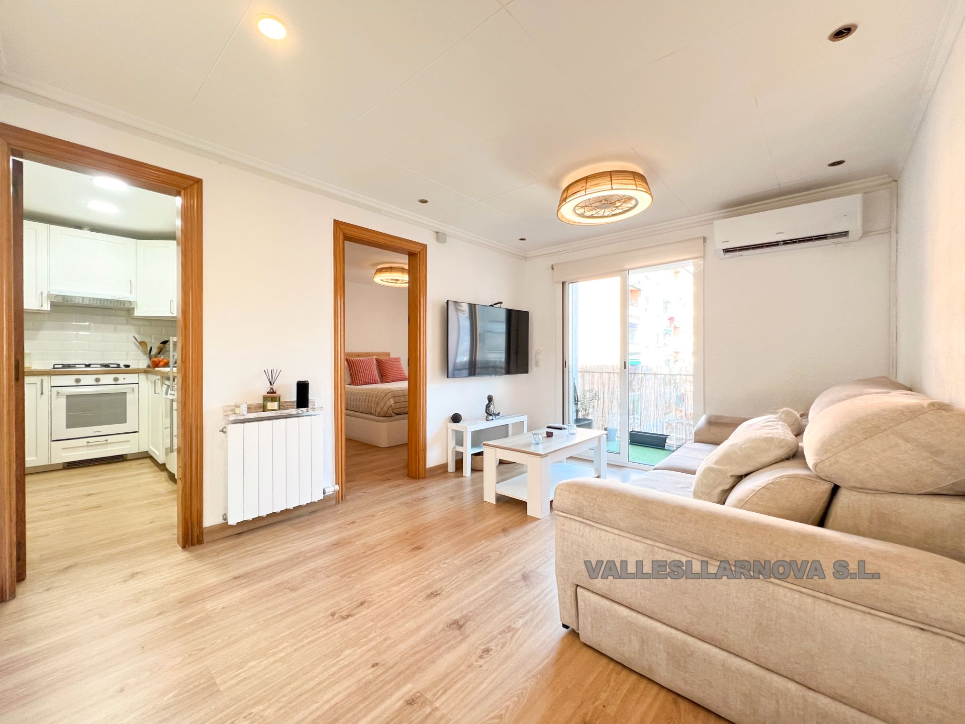 Sala d'estar de Pis en venda en Mollet del Vallès amb Aire condicionat, Calefacció i Parquet