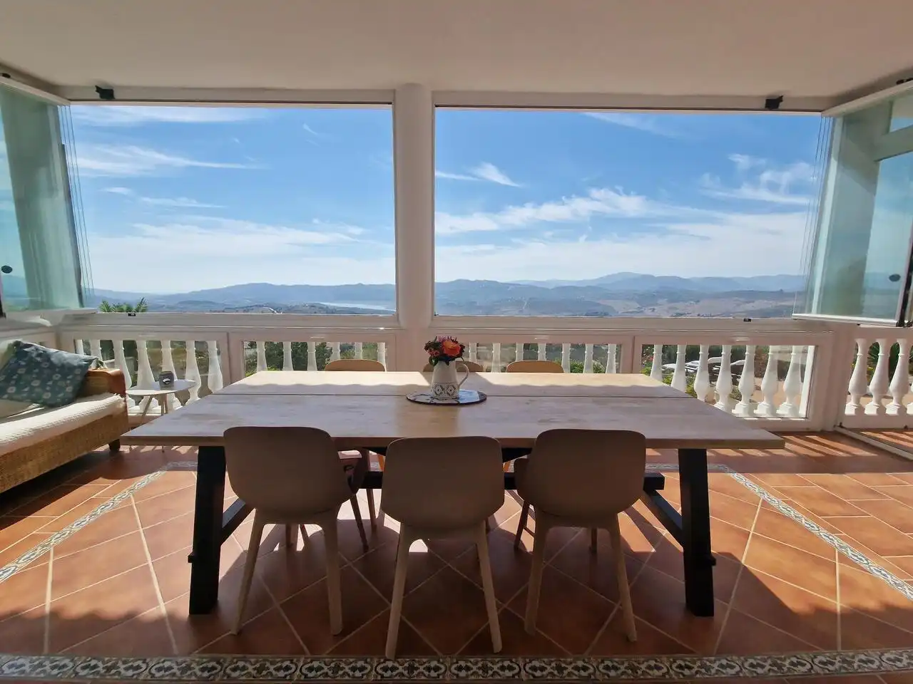 Comedor de Casa o chalet en venta en Periana con Aire acondicionado, Terraza y Piscina