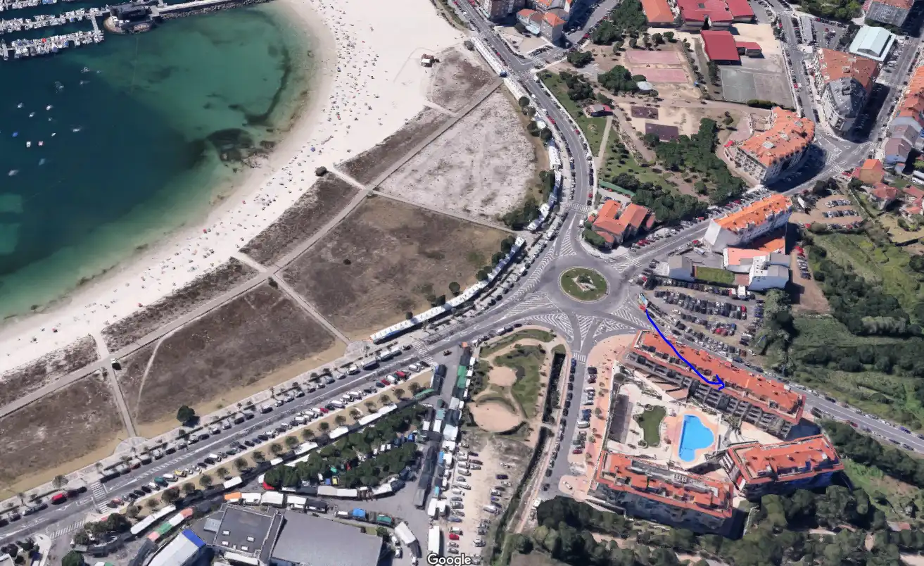 Vista exterior de Apartamento de alquiler en Sanxenxo con Terraza, Amueblado y Horno