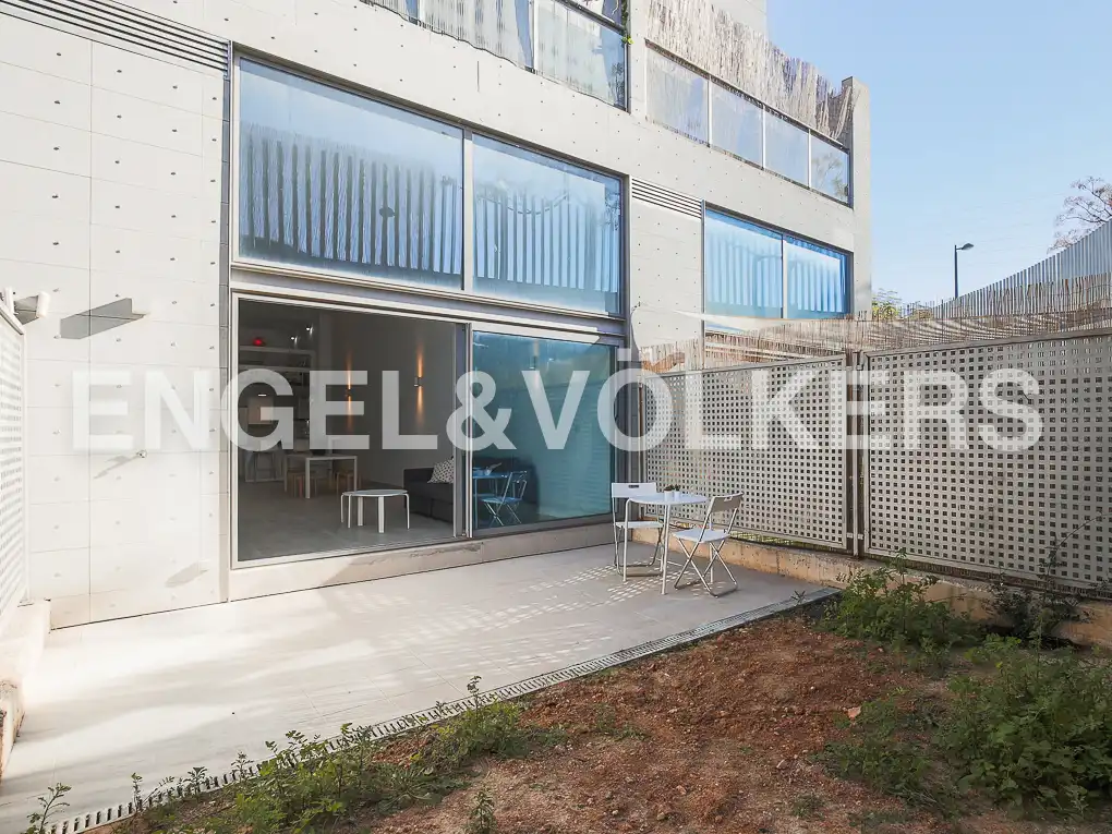 Terrasse von Loft zur Miete in Valencia mit Klimaanlage, Heizung und Privatgarten