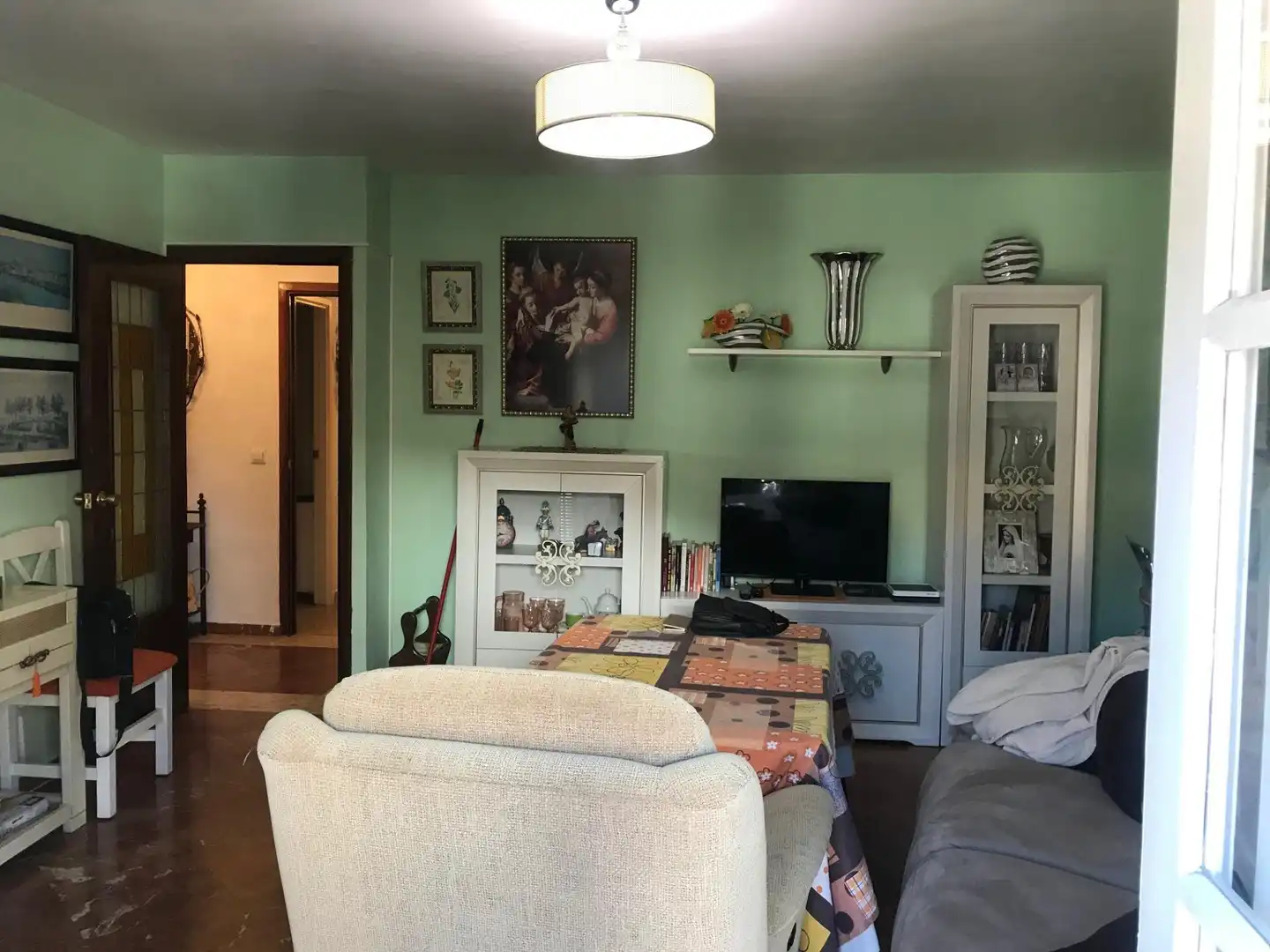 Wohnzimmer von Wohnung zur Miete in Sevilla mit Klimaanlage, Terrasse und Möbliert