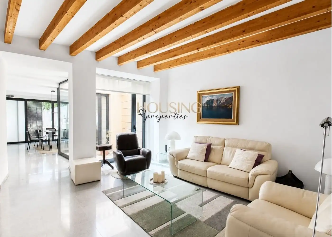 Sala de estar de Casa adosada en venta en Llucmajor con Aire acondicionado, Jardín privado y Terraza