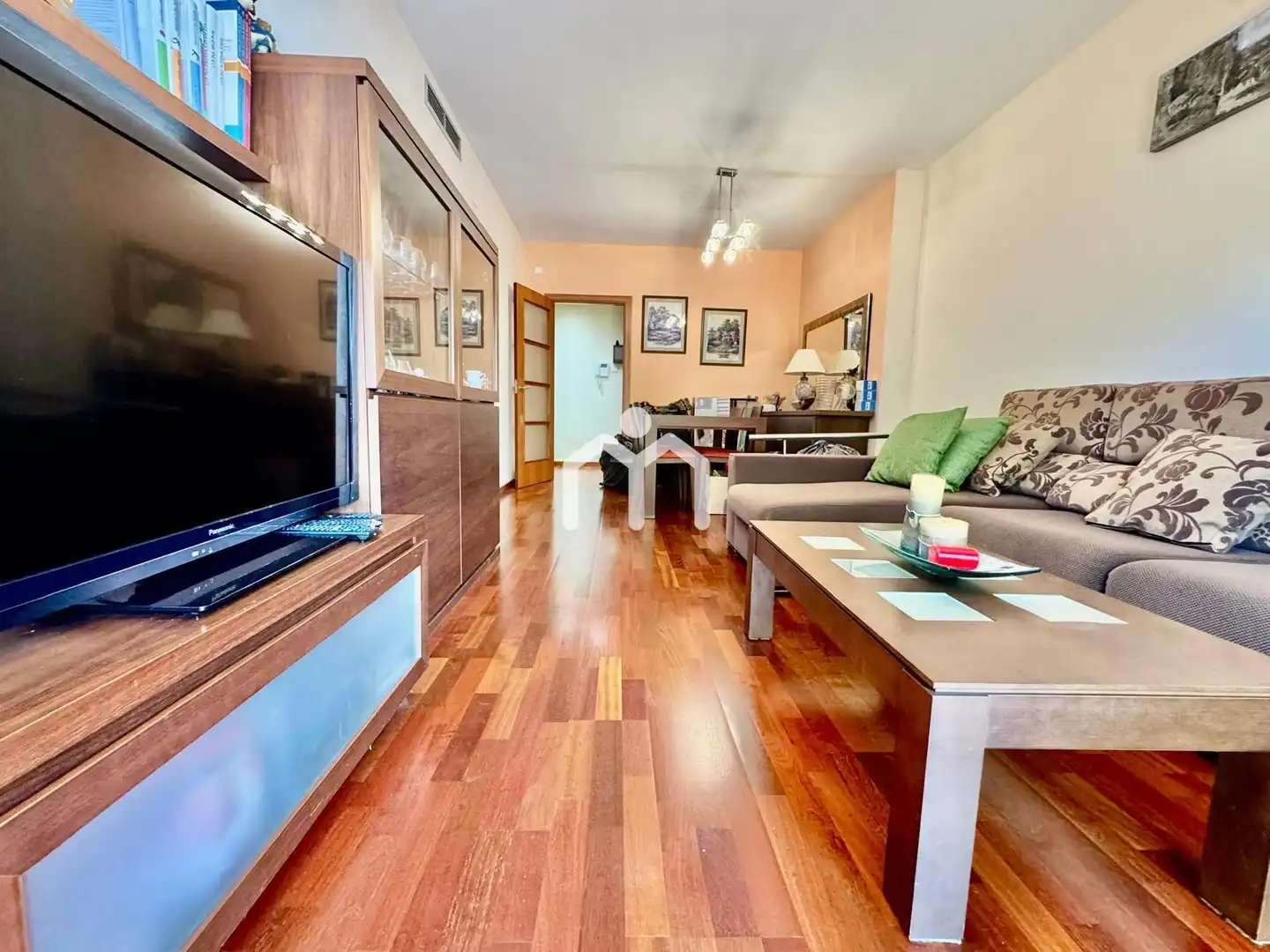 Sala de estar de Piso en venta en Montgat con Aire acondicionado, Calefacción y Parquet