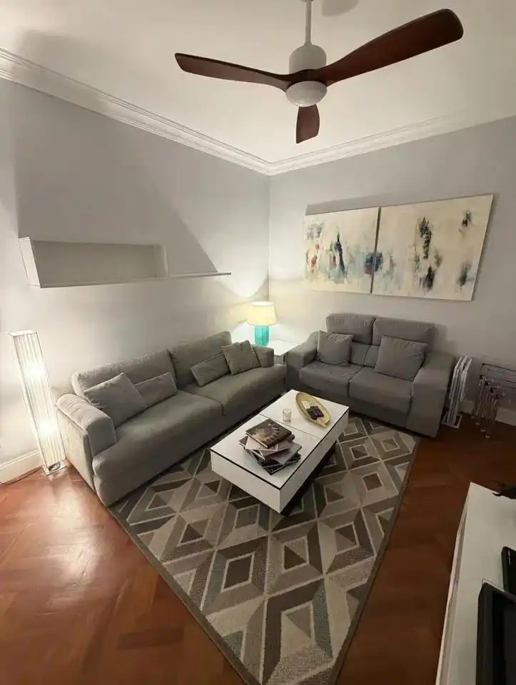 Sala de estar de Planta baja de alquiler en Madrid con Aire acondicionado y Amueblado