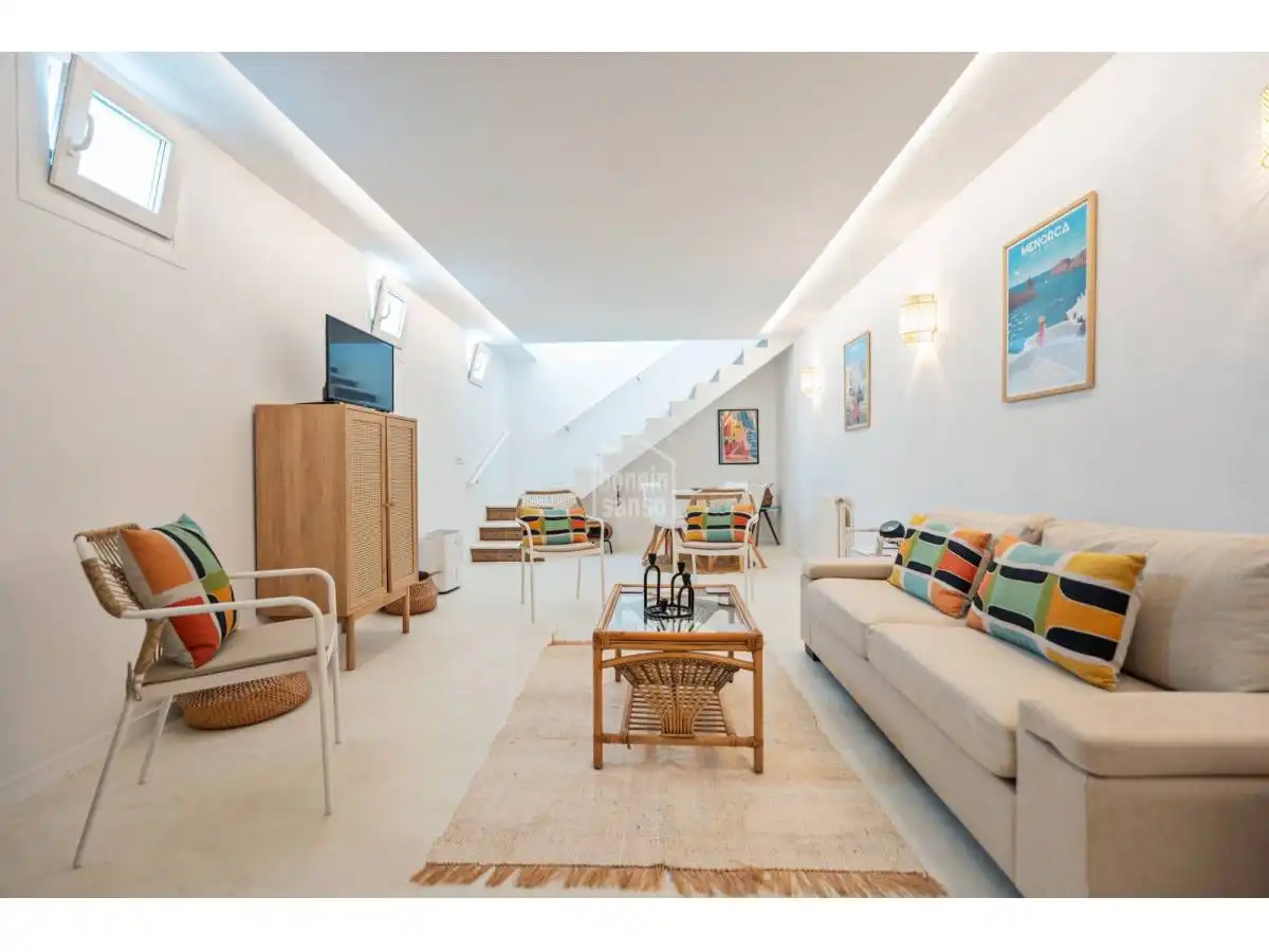 Sala d'estar de Finca rústica en venda en Sant Lluís amb Calefacció, Jardí privat i Terrassa