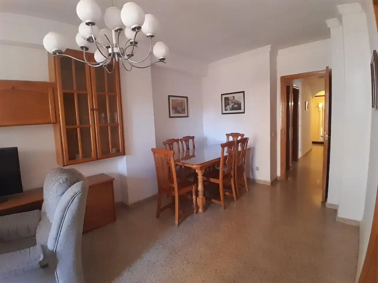 Dining room of Flat for rent in Granada  with Terrace and Furnished