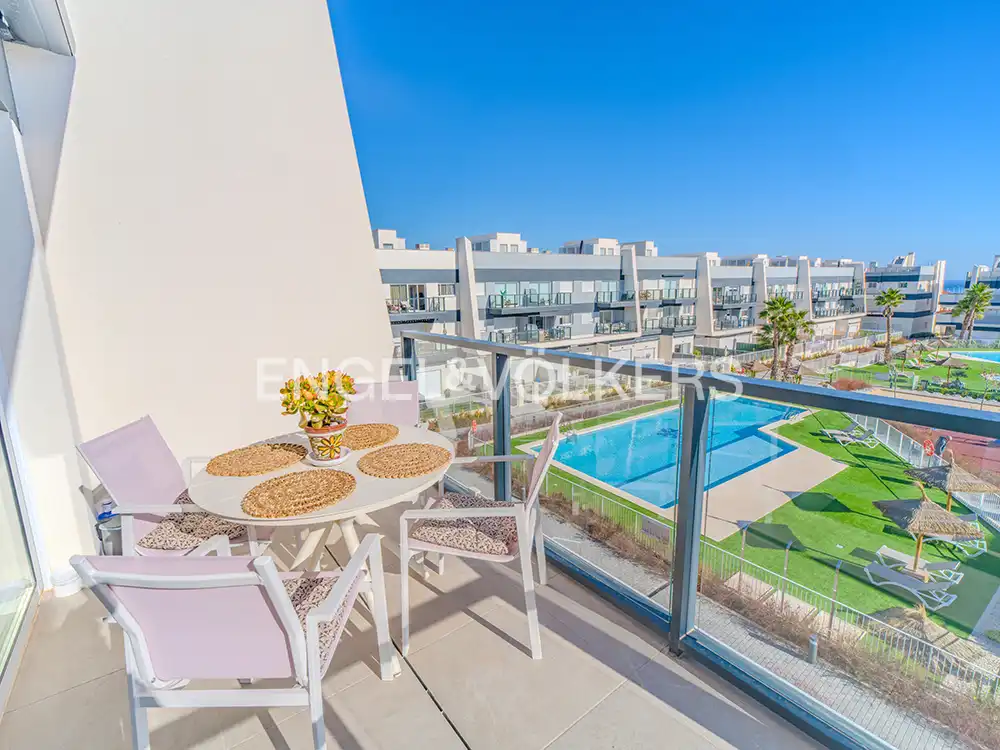 Terrasse von Maisonette zum Verkauf in Santa Pola mit Klimaanlage, Heizung und Terrasse