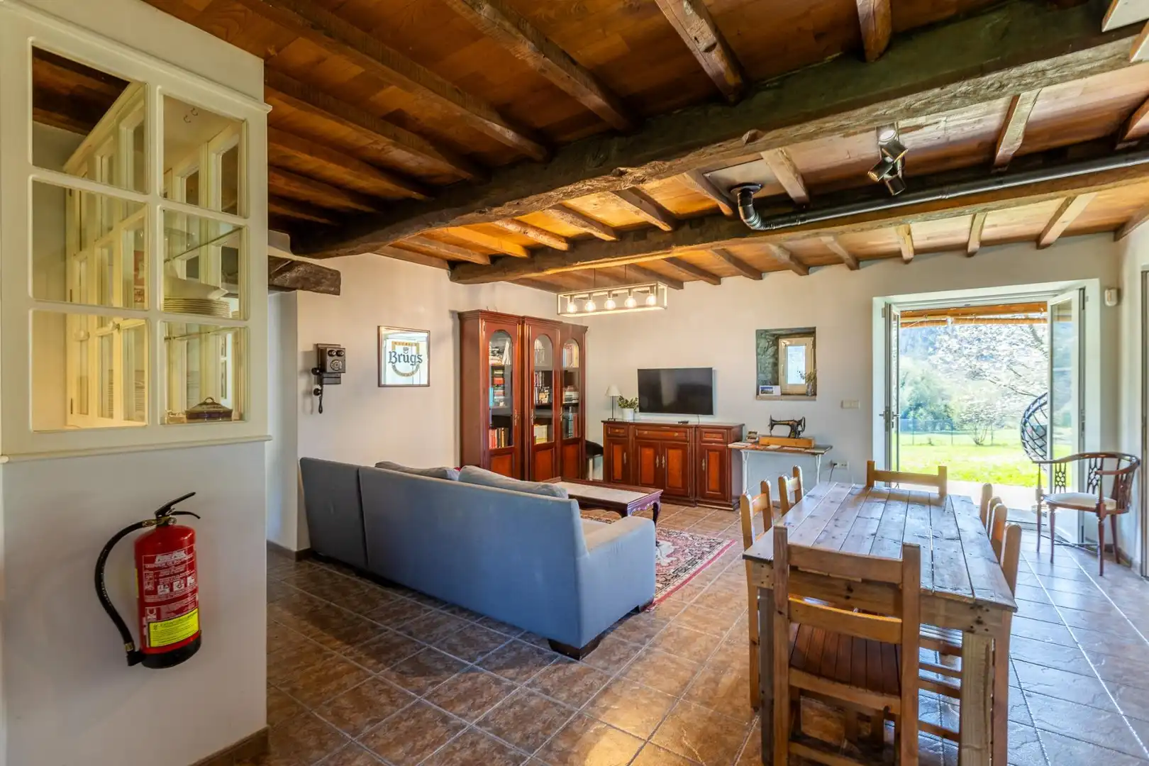 Sala de estar de Casa o chalet en venta en Cesuras con Jardín privado, Terraza y Trastero
