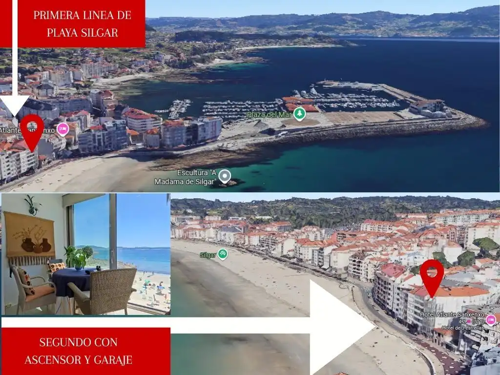 Vista exterior de Pis en venda en Sanxenxo amb Calefacció i Moblat