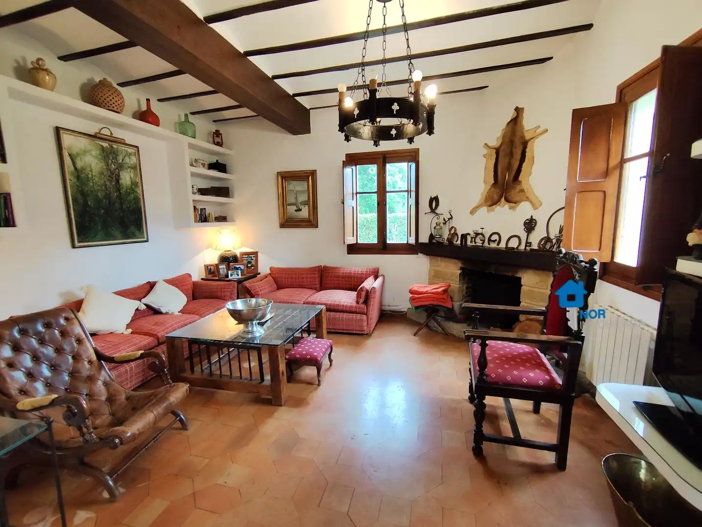 Sala d'estar de Casa o xalet en venda en Liendo amb Terrassa i Traster