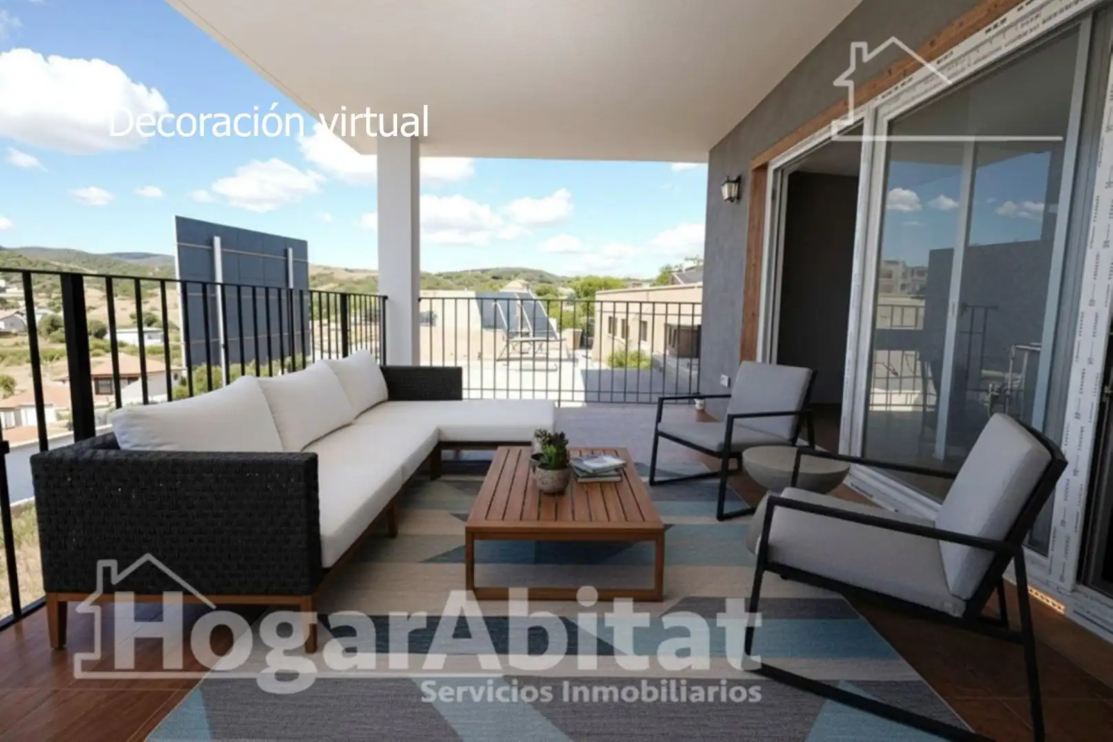 Terrassa de Casa o xalet en venda en Chiva amb Aire condicionat, Calefacció i Jardí privat
