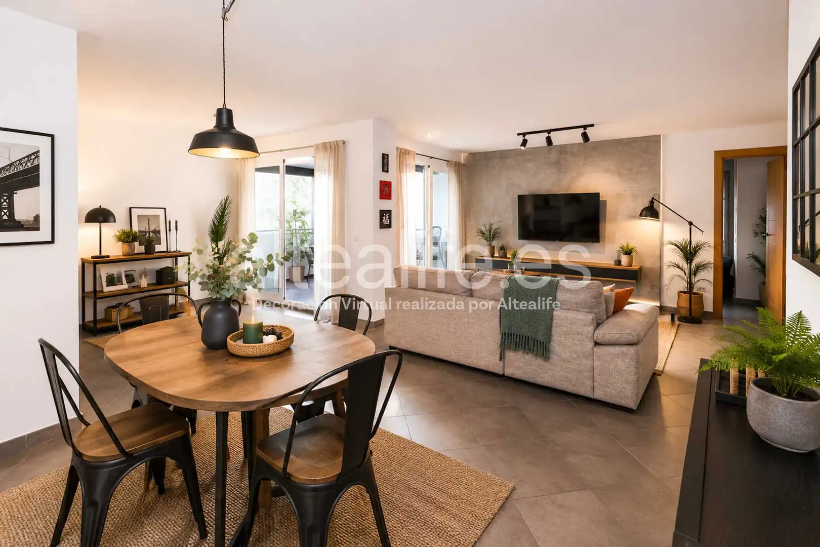 Sala de estar de Apartamento en venta en Callosa d'en Sarrià con Calefacción y Terraza