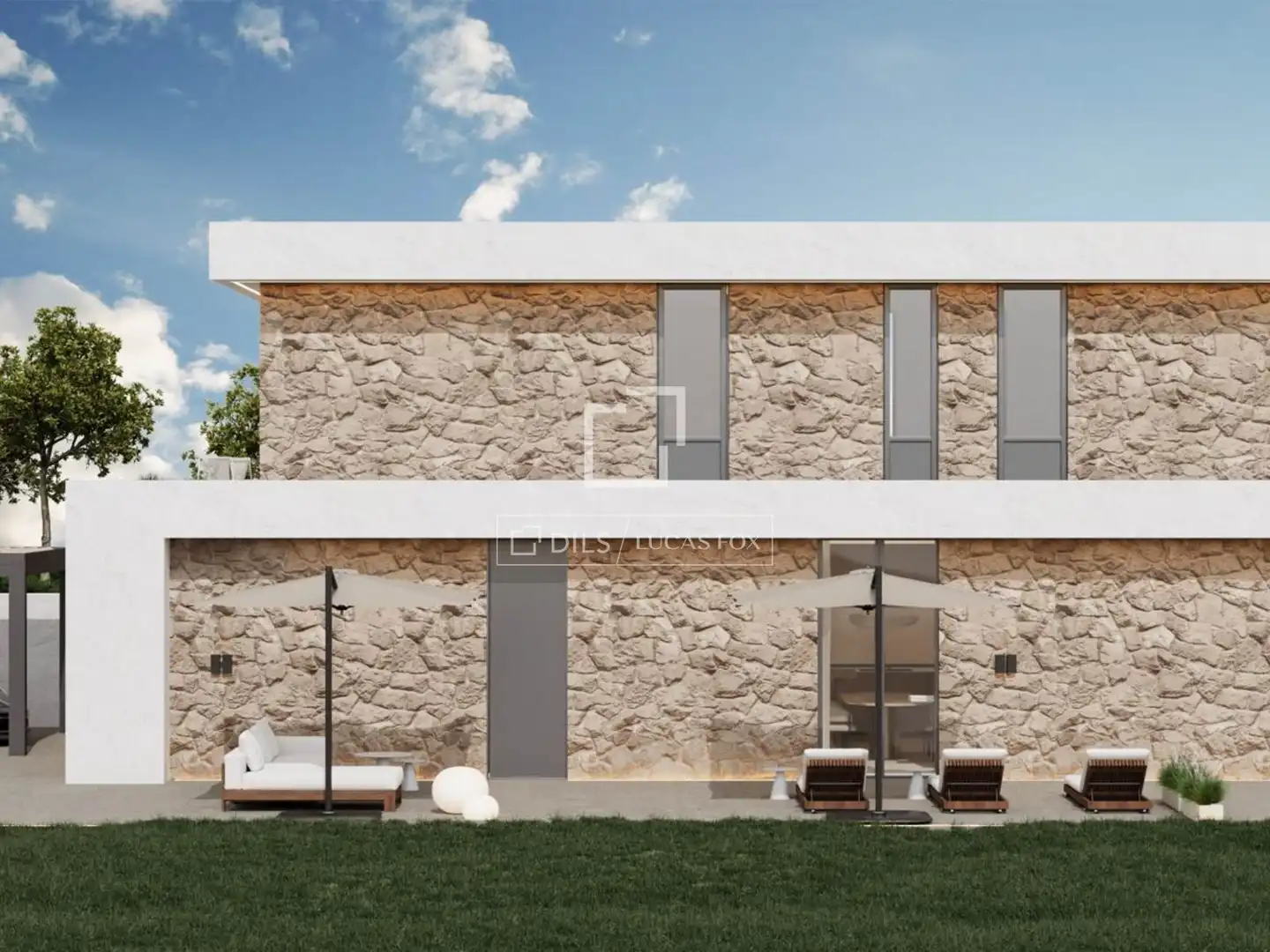 Vista exterior de Casa o chalet en venta en L'Eliana con Aire acondicionado, Terraza y Piscina