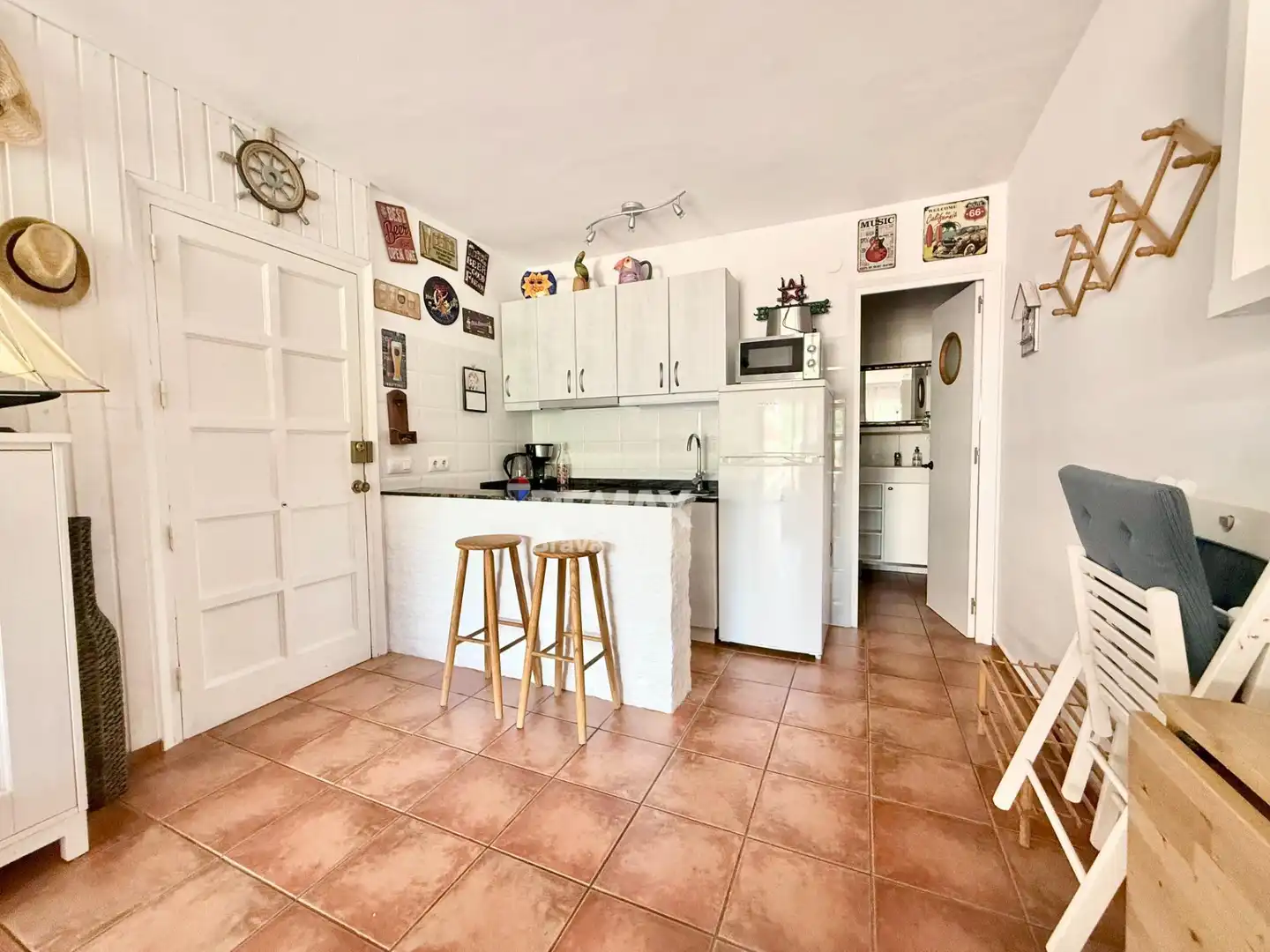 Cuina de Apartament en venda en Tossa de Mar amb Jardí privat, Balcó i Piscina comunitària