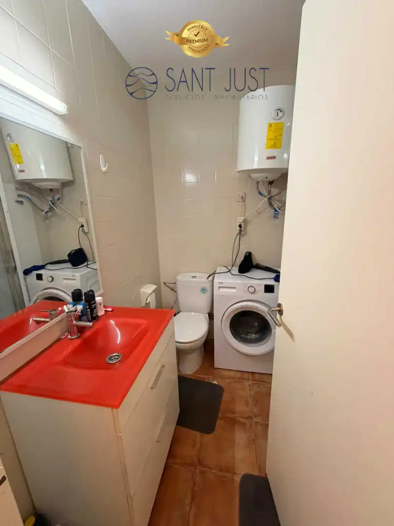 Baño de Estudio de alquiler en Vila-seca con Aire acondicionado, Terraza y Amueblado