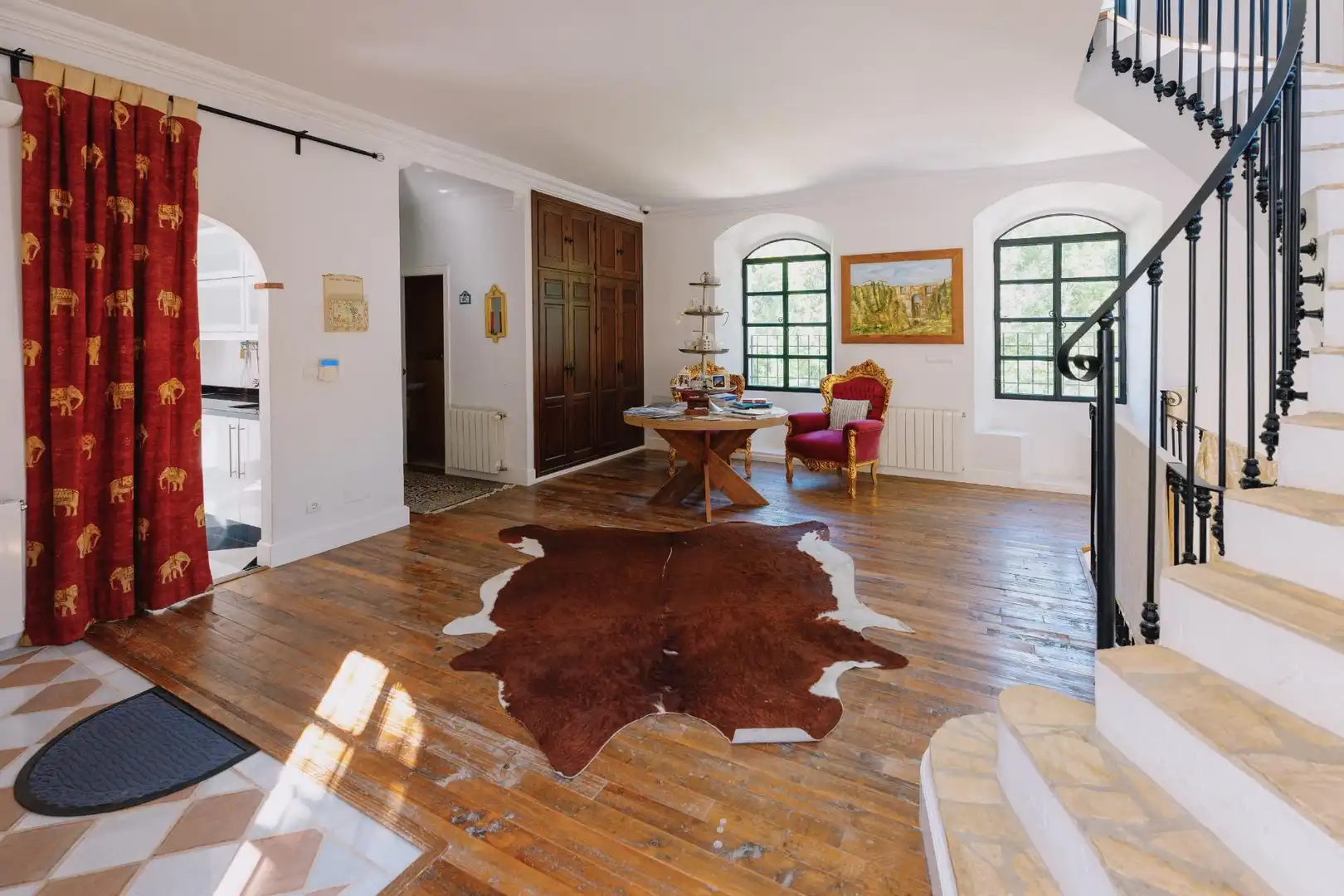 Sala de estar de Finca rústica en venta en Setenil de las Bodegas