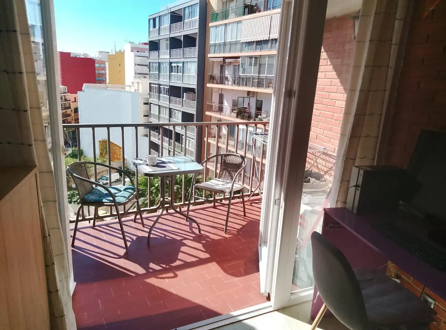 Terraza de Apartamento en venta en Calpe / Calp con Calefacción, Terraza y Amueblado