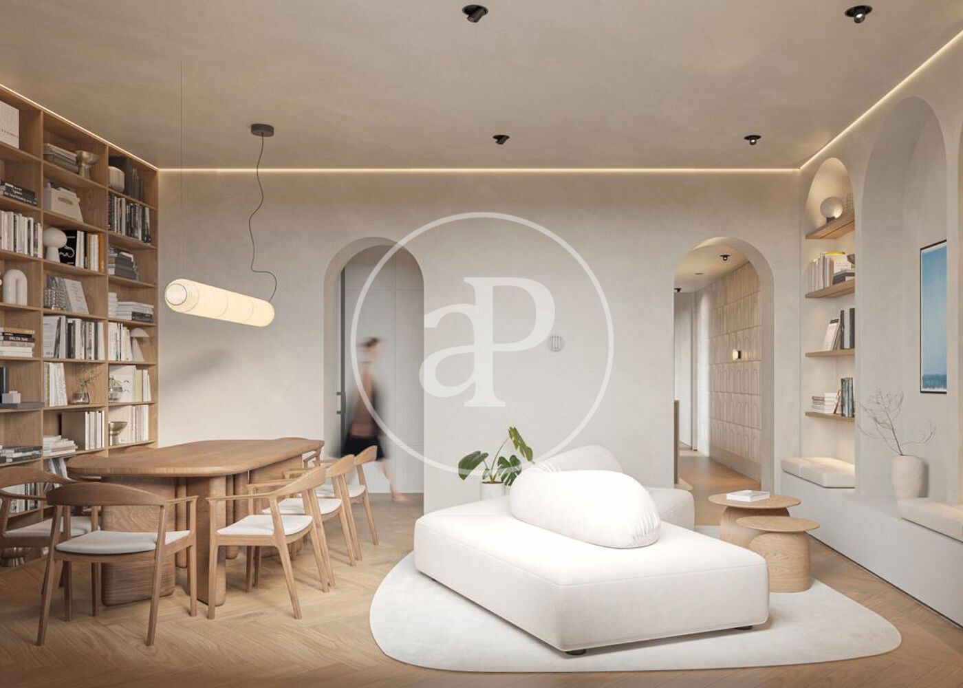 Sala d'estar de Pis en venda en  Madrid Capital amb Aire condicionat i Calefacció