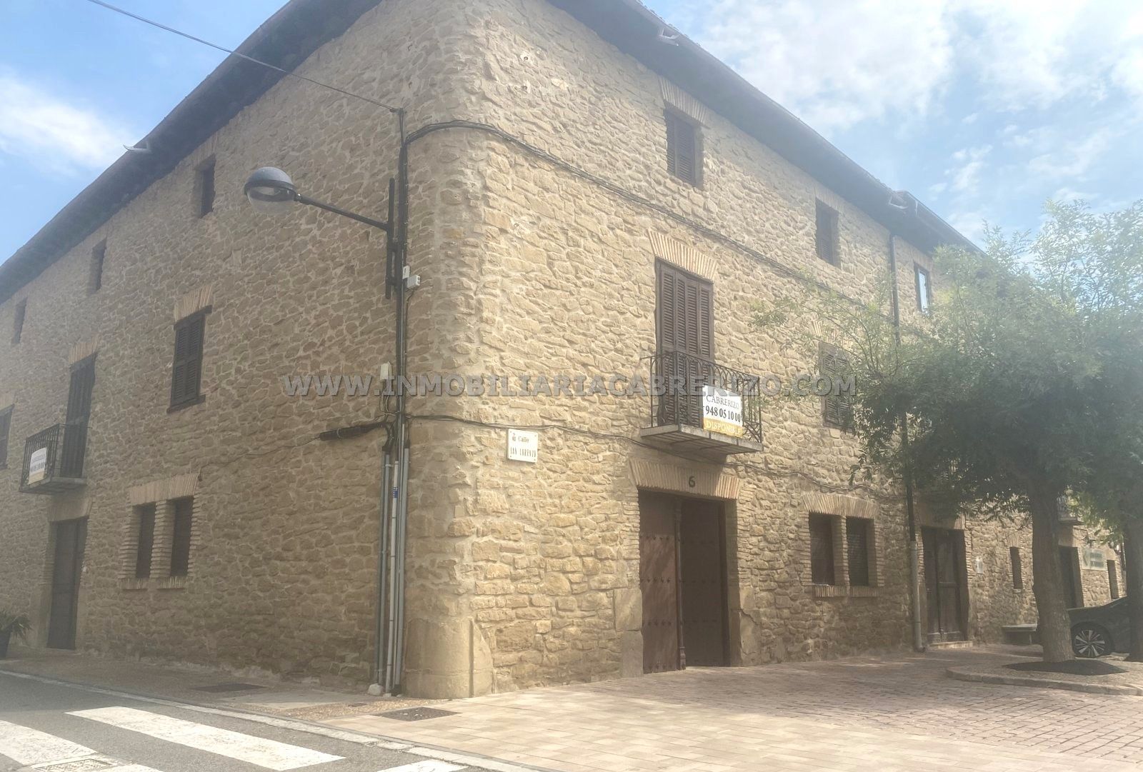 Exterior view of Single-family semi-detached for sale in Obanos  with Heating, Parquet flooring and Terrace