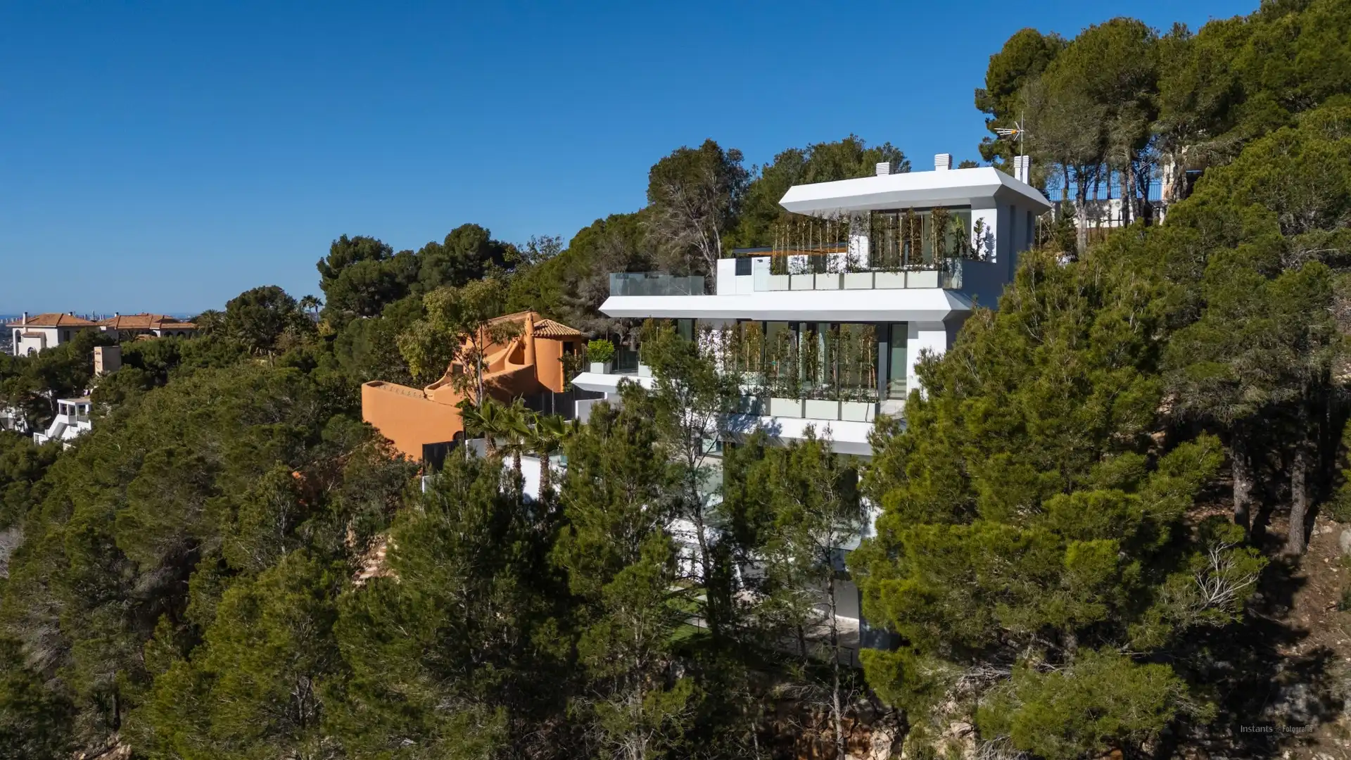 Vista exterior de Casa o chalet en venta en Altea con Aire acondicionado, Jardín privado y Terraza