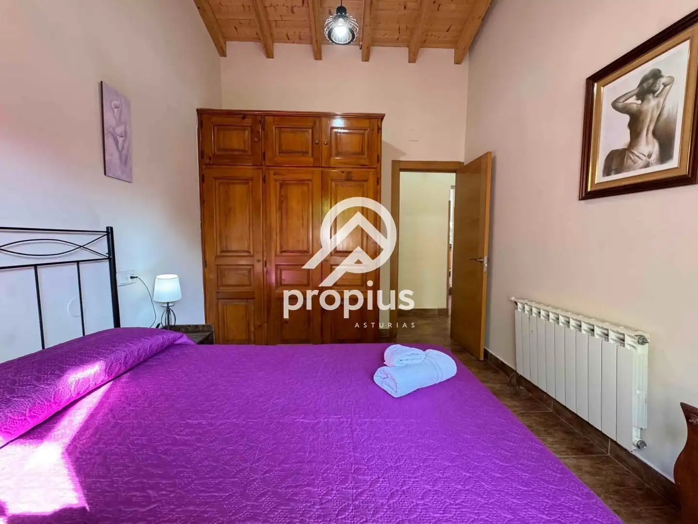 Bedroom of Houses for sale in Llanes  with Heating, Private garden and Parquet flooring
