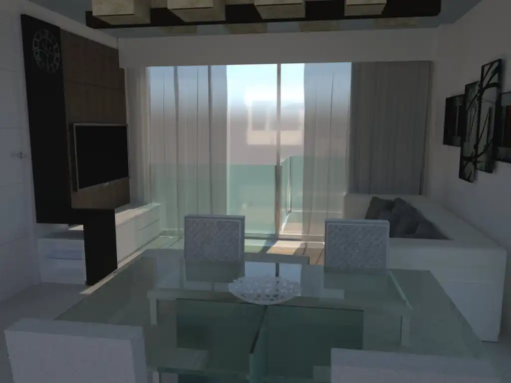 Sala de estar de Apartamento en venta en Finestrat con Jardín privado y Piscina