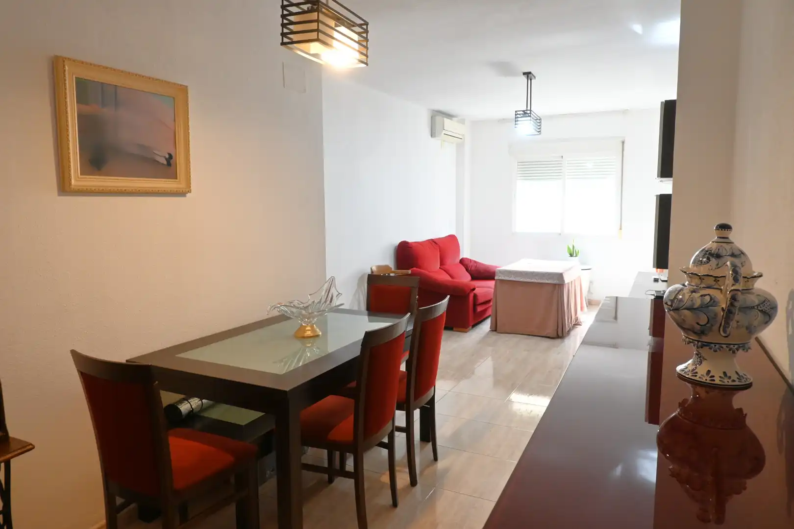 Living room of Flat for sale in Churriana de la Vega  with Air Conditioner and Furnished