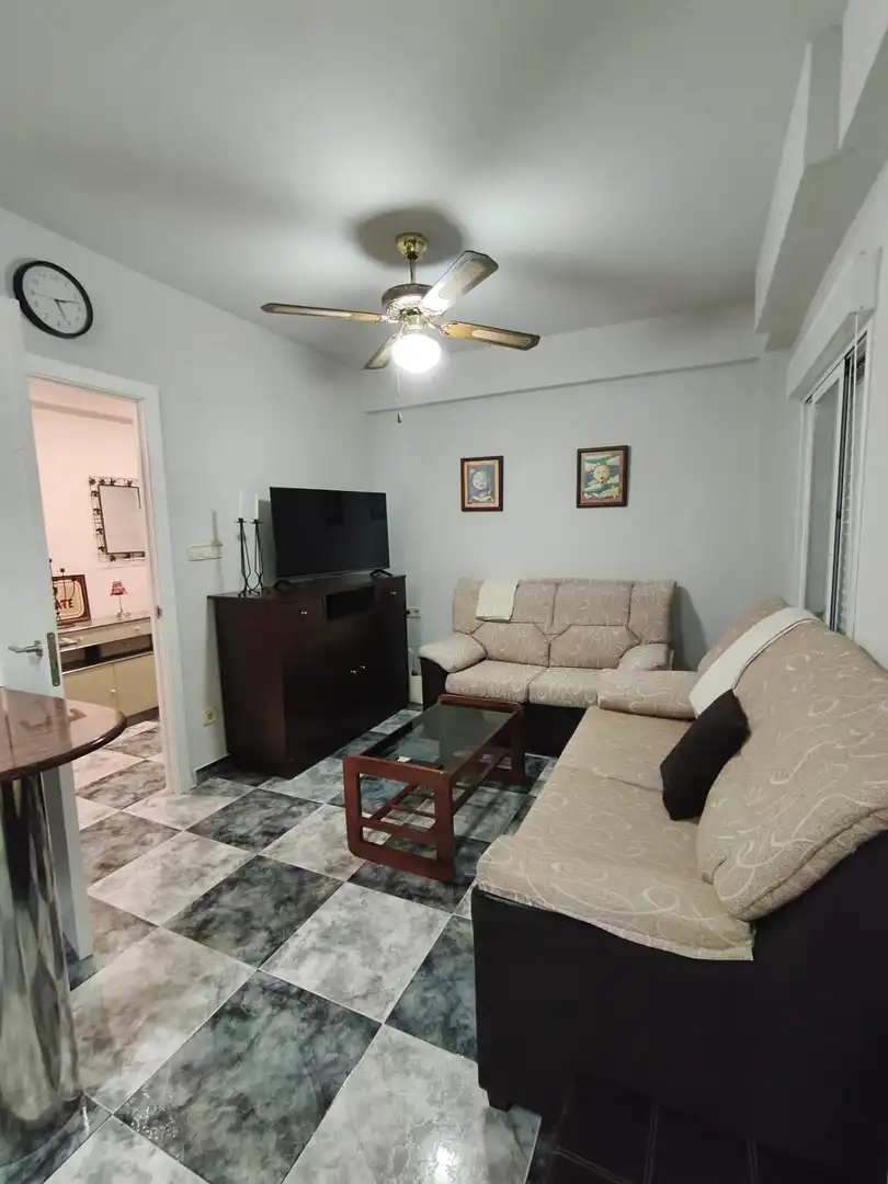 Living room of Flat for rent in Elche / Elx  with Air Conditioner, Furnished and Balcony