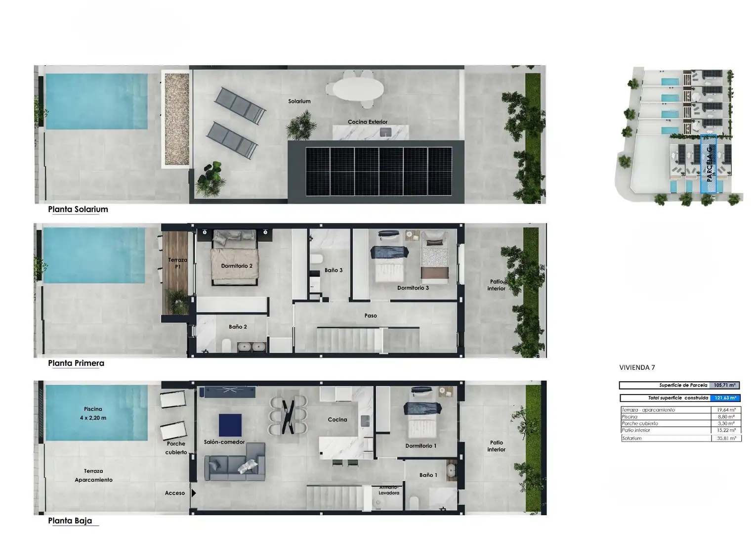 Casa a schiera con terrazza in vendita a Pilar de la Horadada ciudad, imagen 22