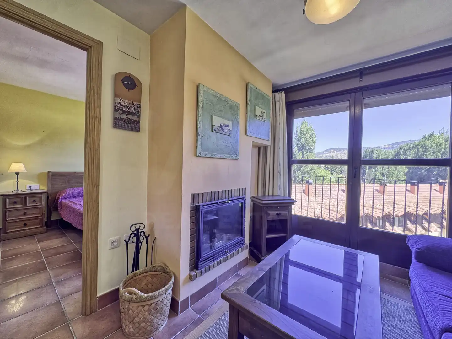 Sala de estar de Piso en venta en Alcalá de la Selva con Calefacción