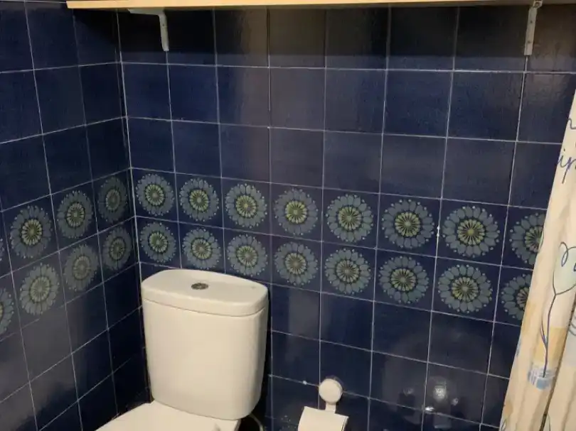 Bathroom of Study for rent in  Madrid Capital  with Air Conditioner and Balcony