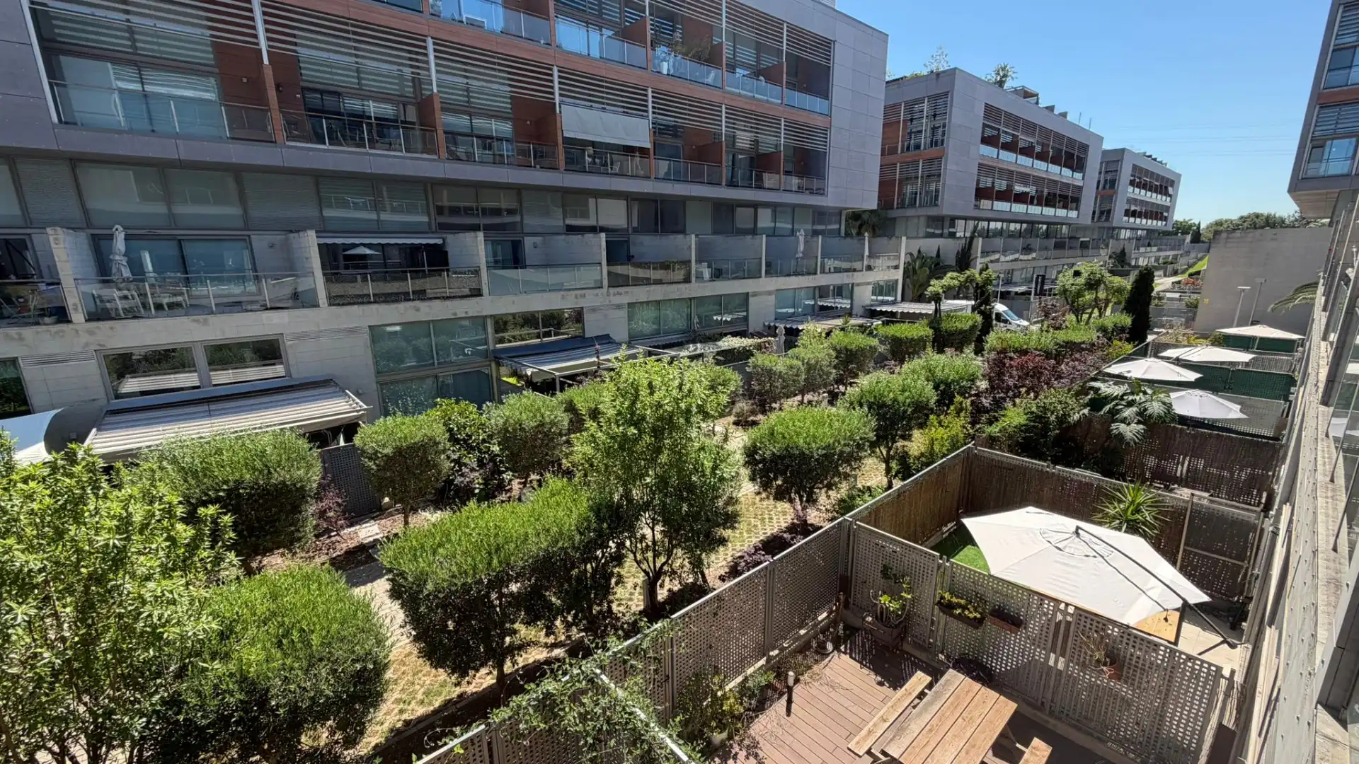 Terrasse von Wohnung zur Miete in Valencia mit Klimaanlage, Heizung und Parkett