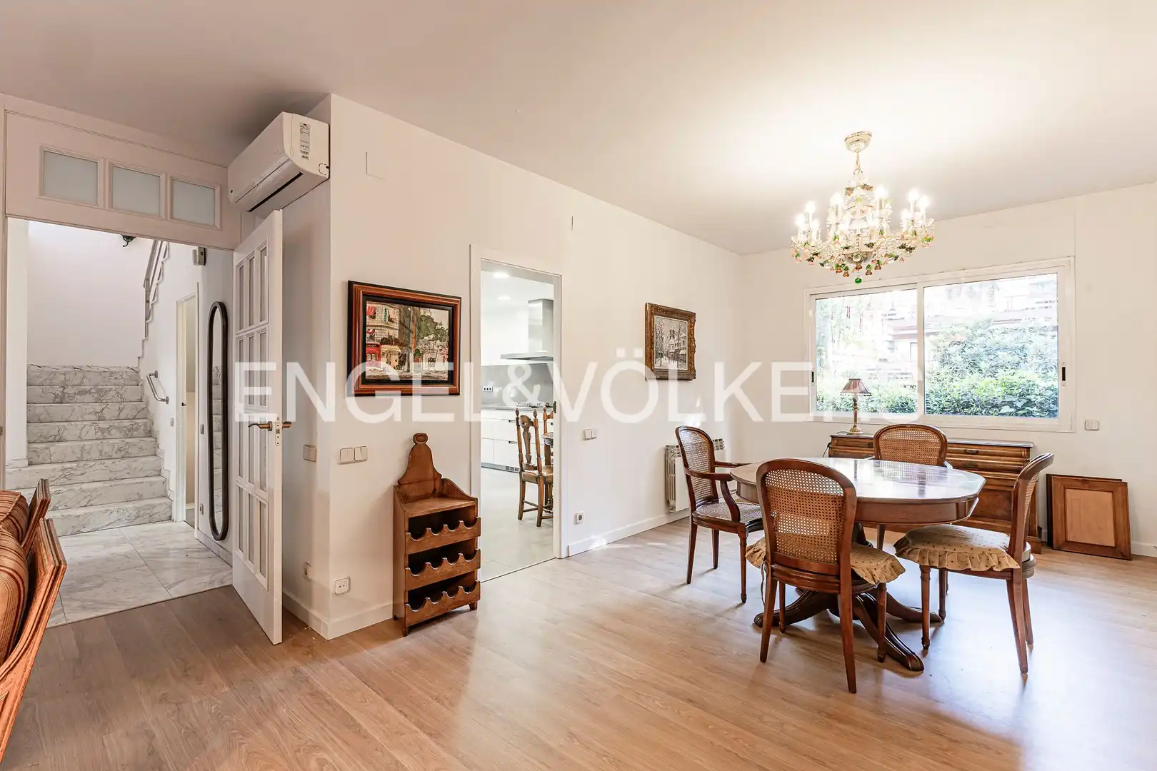 Dining room of Detached homes for sale in Sant Cugat del Vallès  with Air Conditioner, Heating and Private garden