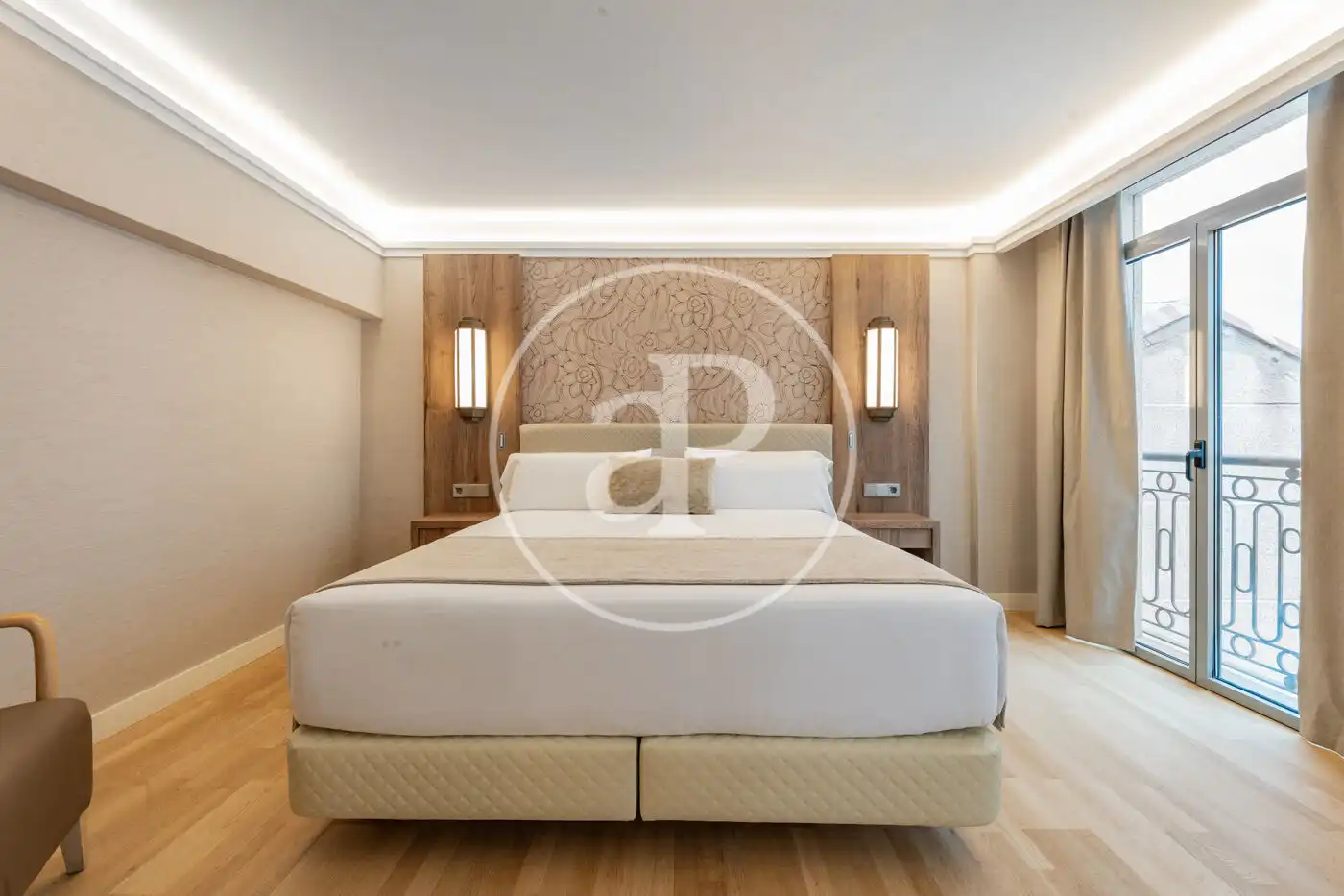 Bedroom of Flat for rent in Madrid  with Air Conditioner, Heating and Terrace