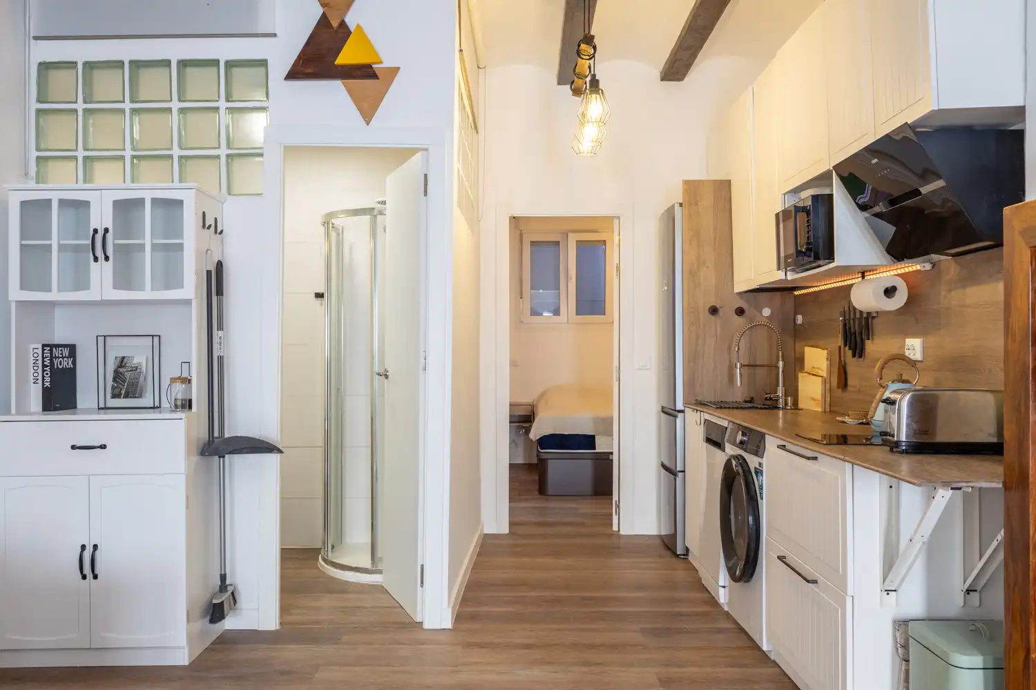 Küche von Wohnung zur Miete in Valencia mit Klimaanlage, Heizung und Parkett