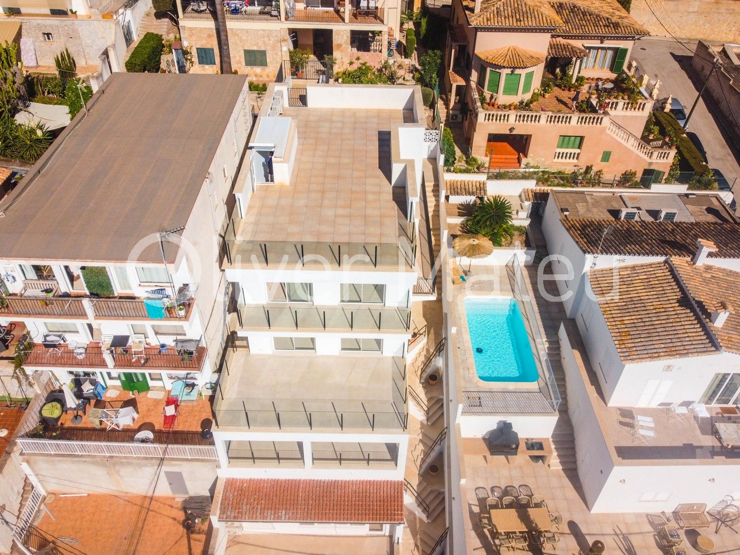 Vista exterior de Àtic en venda en  Palma de Mallorca amb Aire condicionat i Terrassa