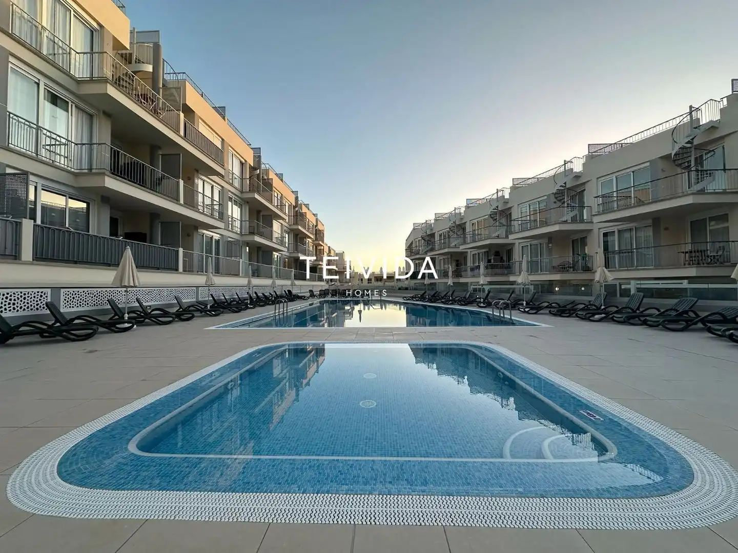 Swimming pool of Flat for rent in Santiago del Teide  with Air Conditioner, Terrace and Swimming Pool