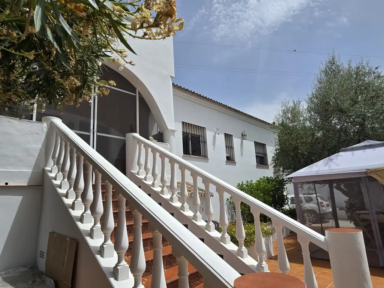 Vista exterior de Casa o xalet en venda en Periana amb Aire condicionat, Terrassa i Piscina