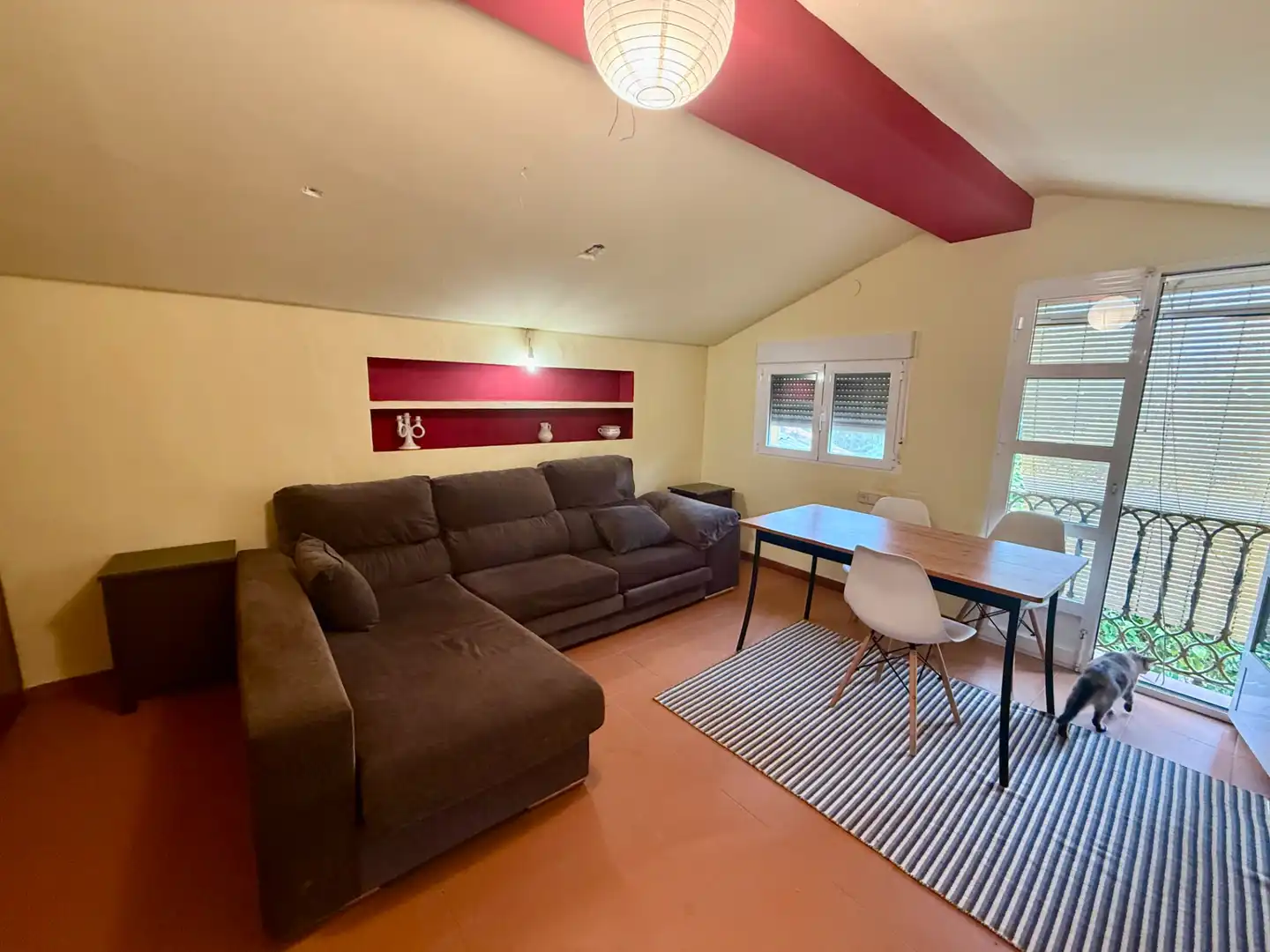 Sala de estar de Casa o chalet en venta en Poblete con Aire acondicionado, Jardín privado y Piscina