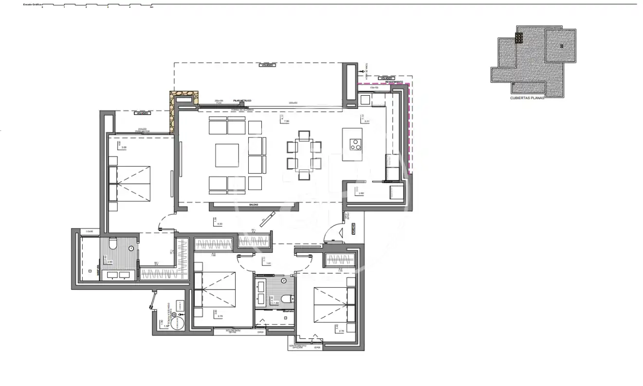 Wohnung zum Verkauf in Benitachell / El Poble Nou de Benitatxell mit Klimaanlage, Heizung und Privatgarten