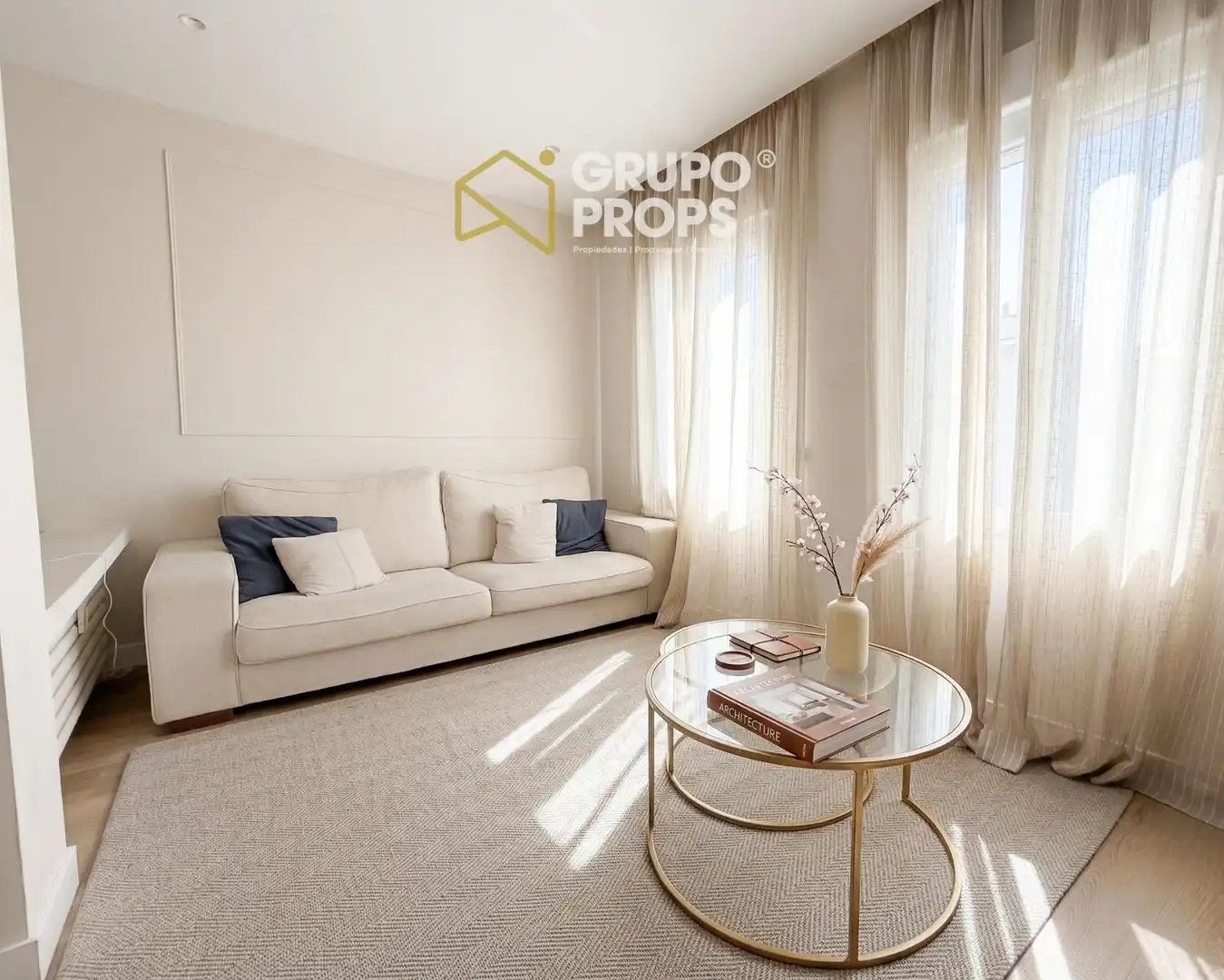 Wohnzimmer von Wohnung zum Verkauf in Madrid mit Klimaanlage und Heizung