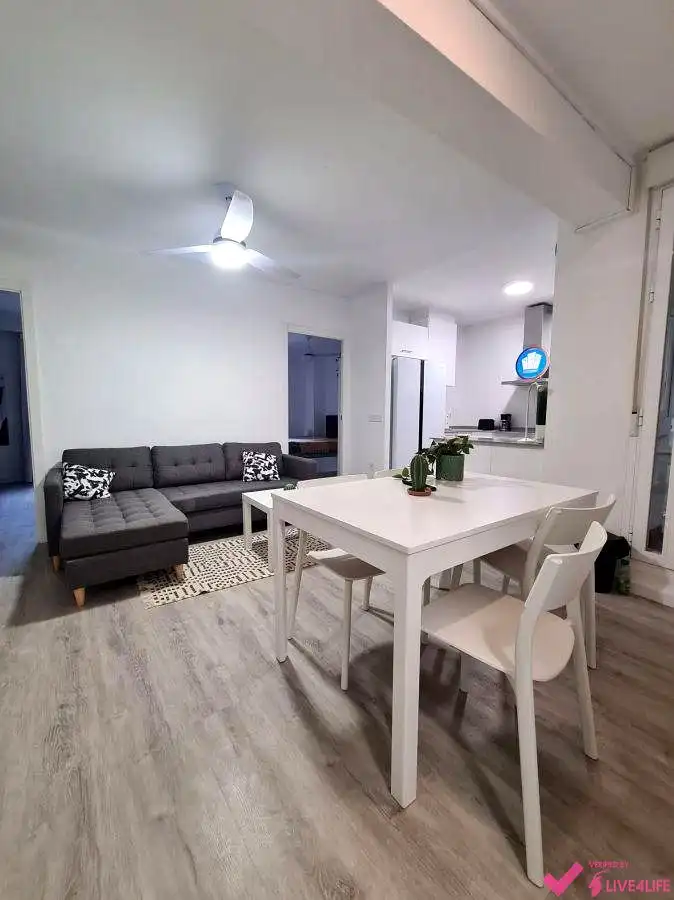 Sala de estar de Piso de alquiler en Valencia con Terraza y Amueblado