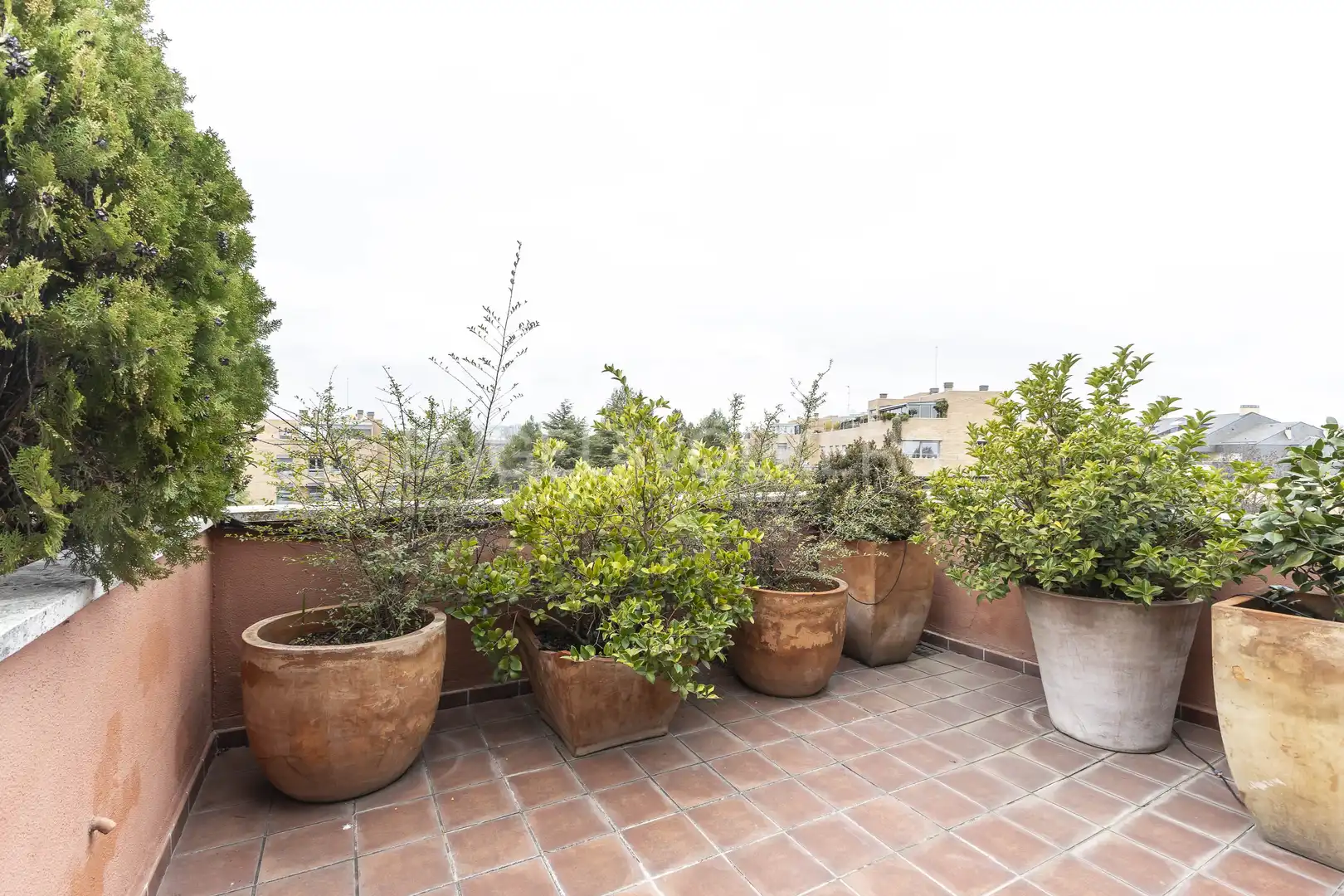 Terrasse von Maisonette zur Miete in La Moraleja mit Klimaanlage, Heizung und Privatgarten