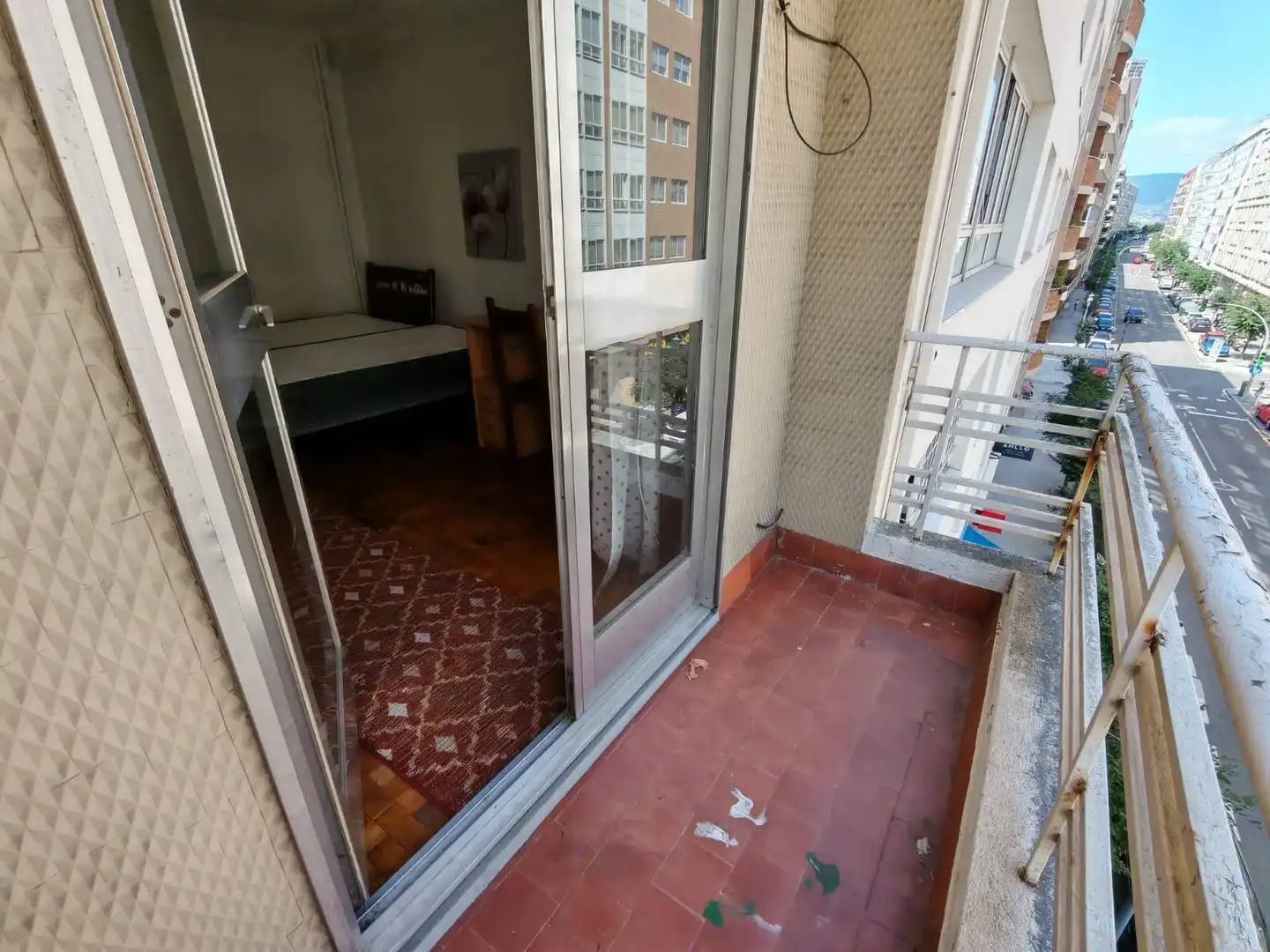 Balcony of Flat for rent in Vigo   with Heating, Terrace and Furnished