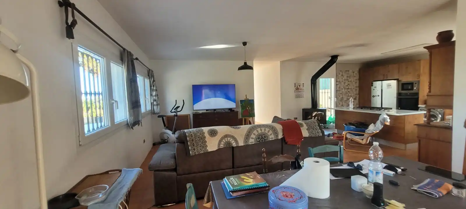 Sala d'estar de Casa o xalet en venda en Tarifa amb Jardí privat, Moblat i Forn