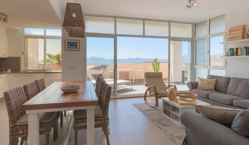 Living room of Apartment for sale in La Manga del Mar Menor  with Community pool
