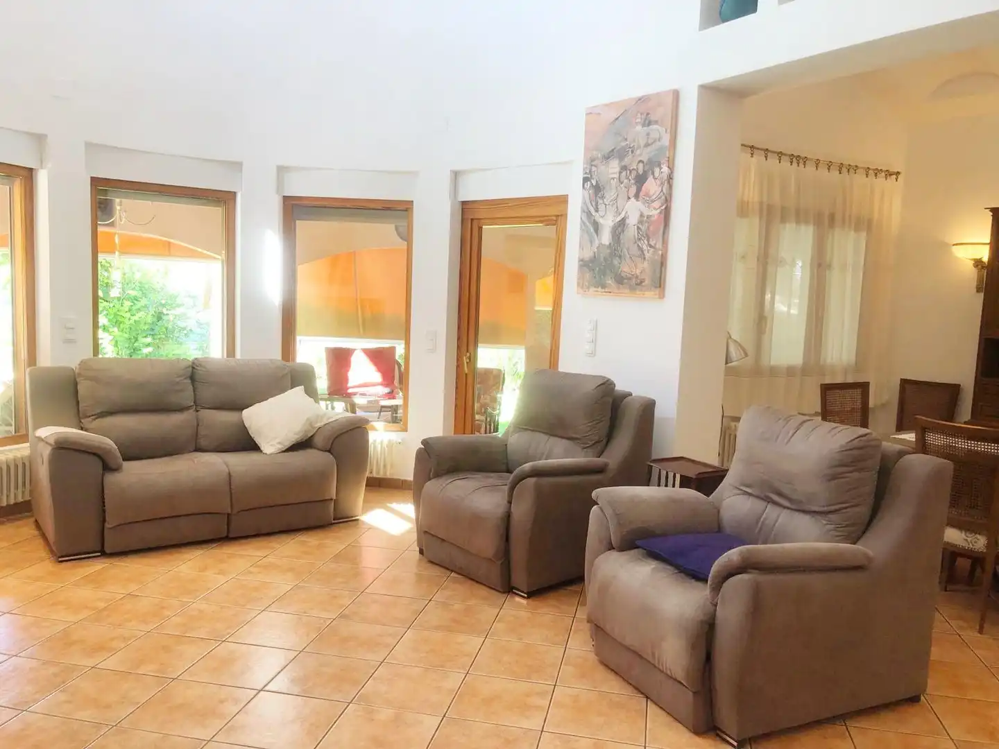 Sala de estar de Casa o chalet de alquiler en Dénia con Aire acondicionado, Calefacción y Jardín privado