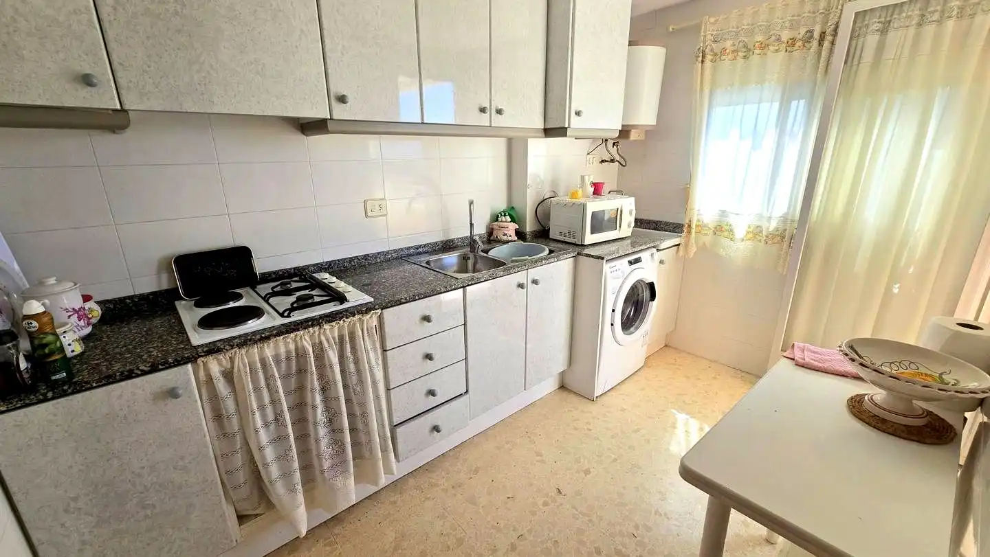 Kitchen of Apartments for rent in Gandia  with Terrace, Furnished and Community pool