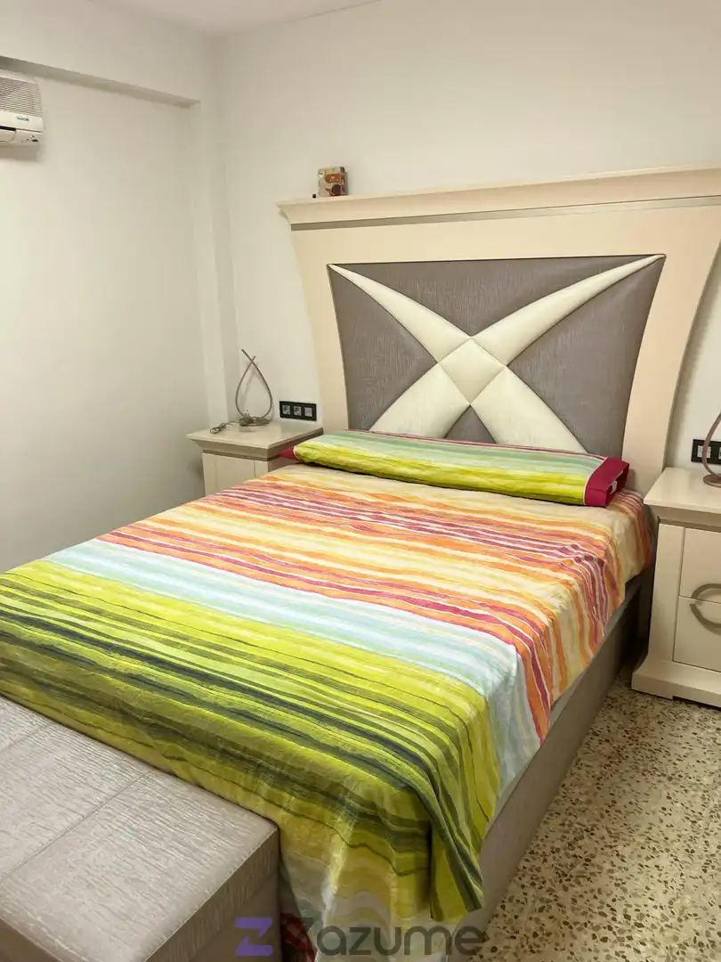Schlafzimmer von Wohnung zur Miete in Zaragoza mit Klimaanlage, Heizung und Möbliert